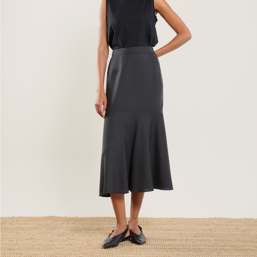 Nazeerah Tencel Flared Tencel Skirt